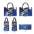 Marshall Islands Manit Day Leather Bag Grunge National Flag with Whales and Tribal Tattoos - Polynesian Pride