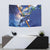 Marshall Islands Manit Day Tapestry Grunge National Flag with Whales and Tribal Tattoos - Polynesian Pride
