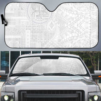 Samoan Culture-Lotu Tamaiti Auto Sun Shade Siapo and Polynesian Art Tattoos - Polynesian Pride