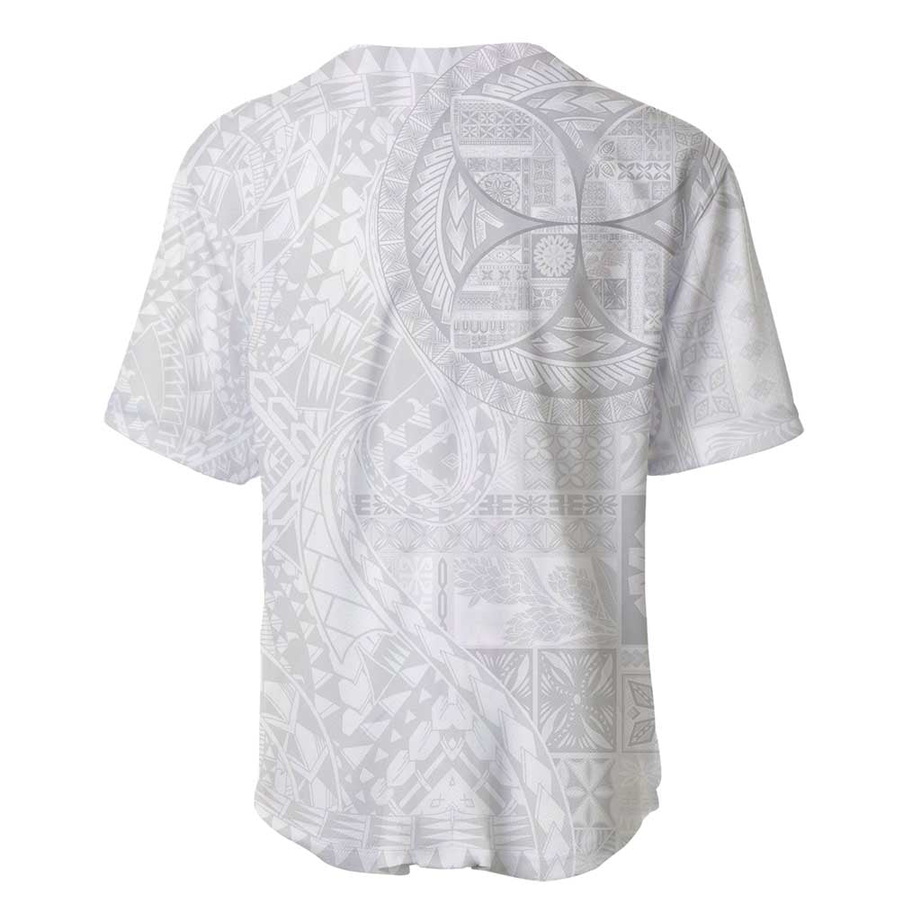 Samoan Culture-Lotu Tamaiti Baseball Jersey Siapo and Polynesian Art Tattoos - Polynesian Pride