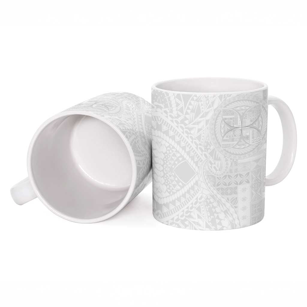 Samoan Culture-Lotu Tamaiti Ceramic Mug Siapo and Polynesian Art Tattoos - Polynesian Pride