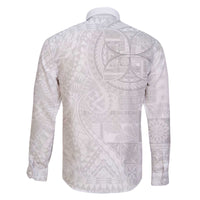 Samoan Culture-Lotu Tamaiti Family Matching Off The Shoulder Long Sleeve Dress and Hawaiian Shirt Siapo and Polynesian Art Tattoos - Polynesian Pride