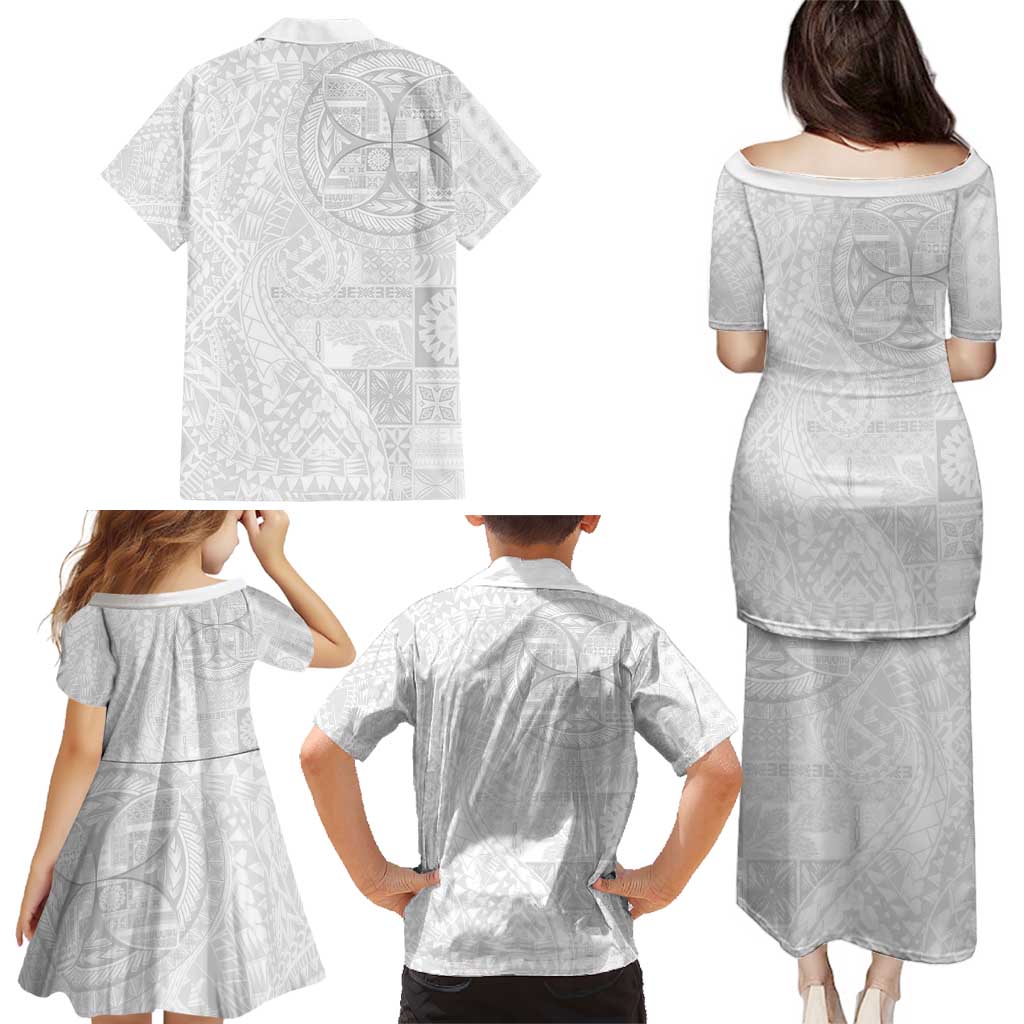 Samoan Culture-Lotu Tamaiti Family Matching Puletasi and Hawaiian Shirt Siapo and Polynesian Art Tattoos - Polynesian Pride