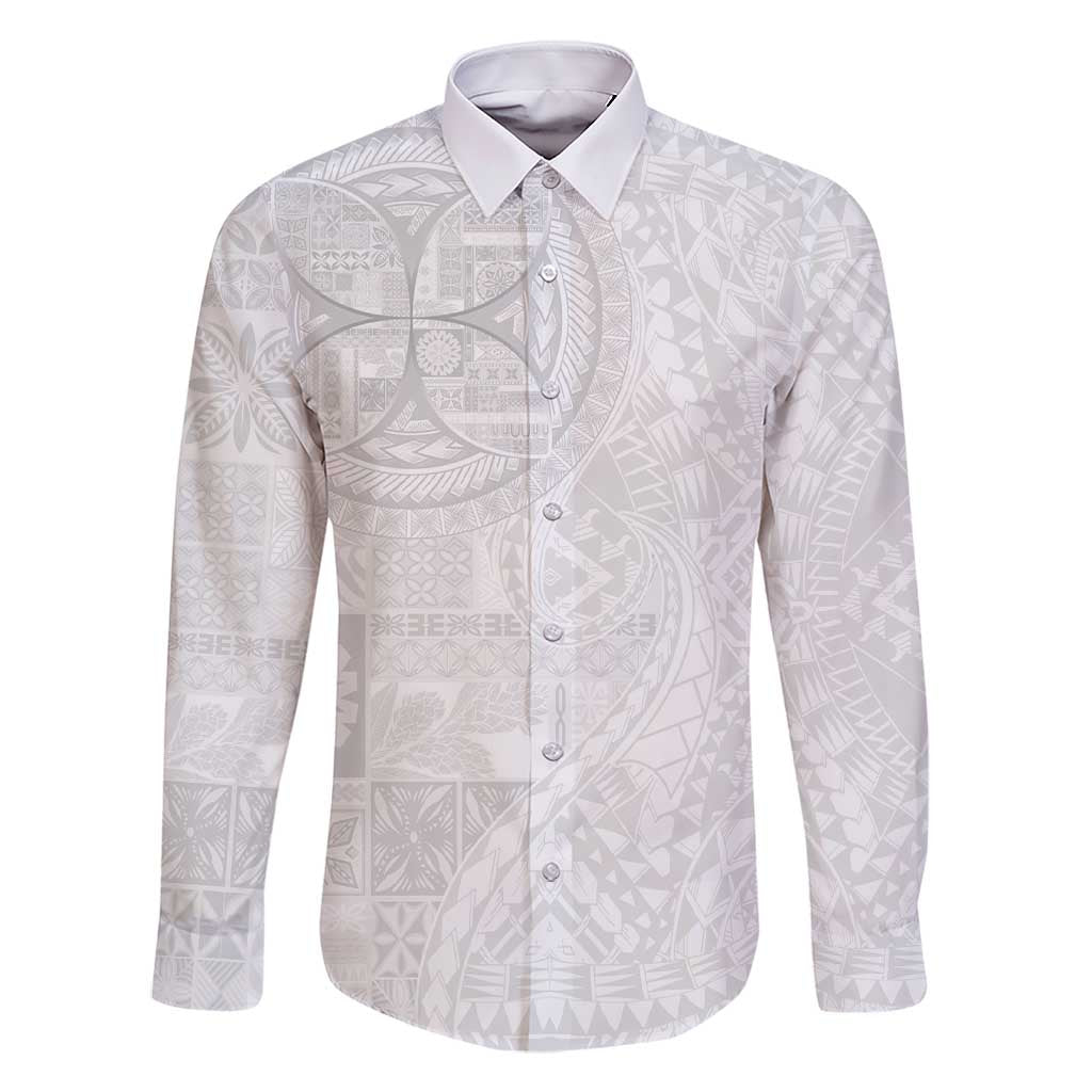 Samoan Culture-Lotu Tamaiti Family Matching Short Sleeve Bodycon Dress and Hawaiian Shirt Siapo and Polynesian Art Tattoos - Polynesian Pride