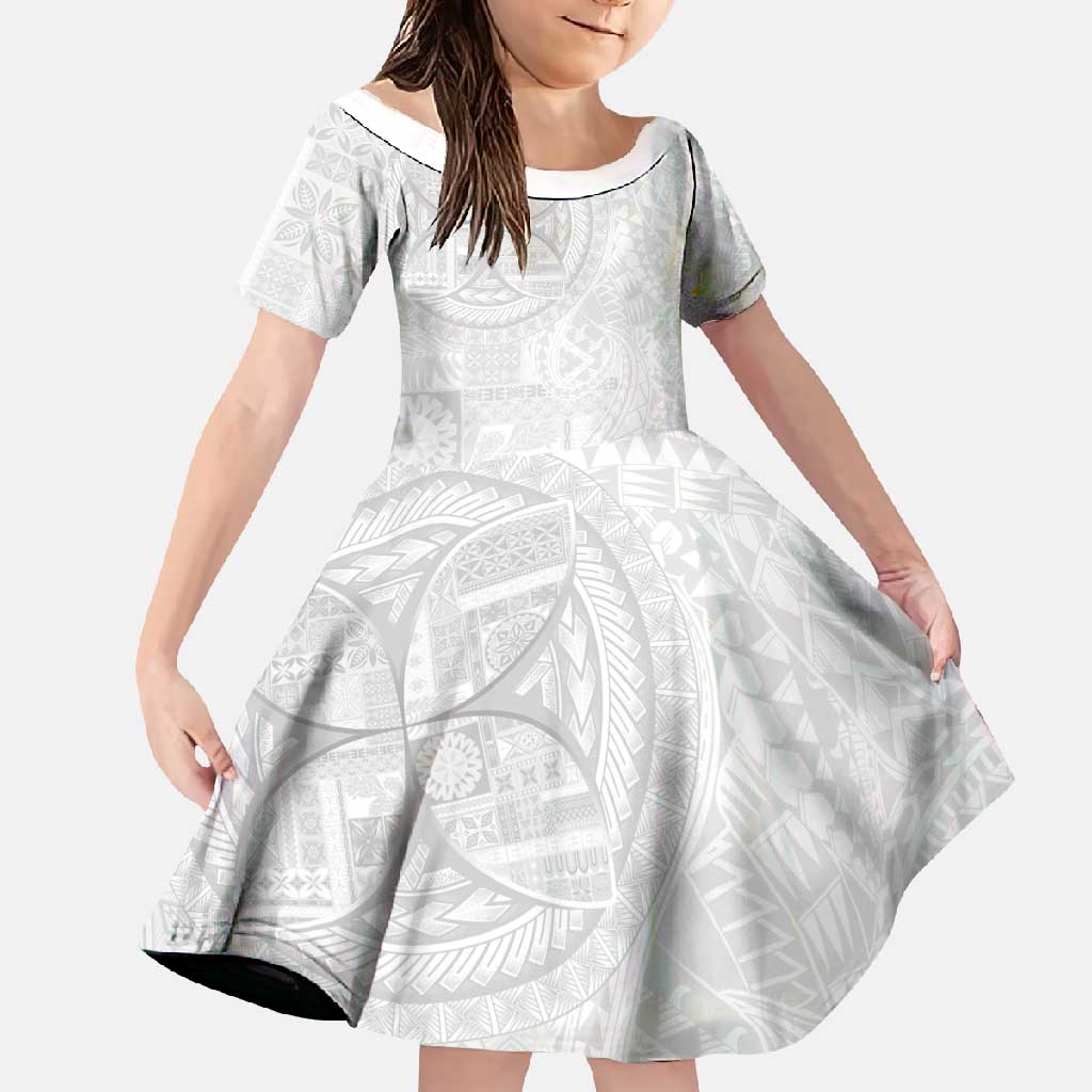 Samoan Culture-Lotu Tamaiti Family Matching Summer Maxi Dress and Hawaiian Shirt Siapo and Polynesian Art Tattoos - Polynesian Pride