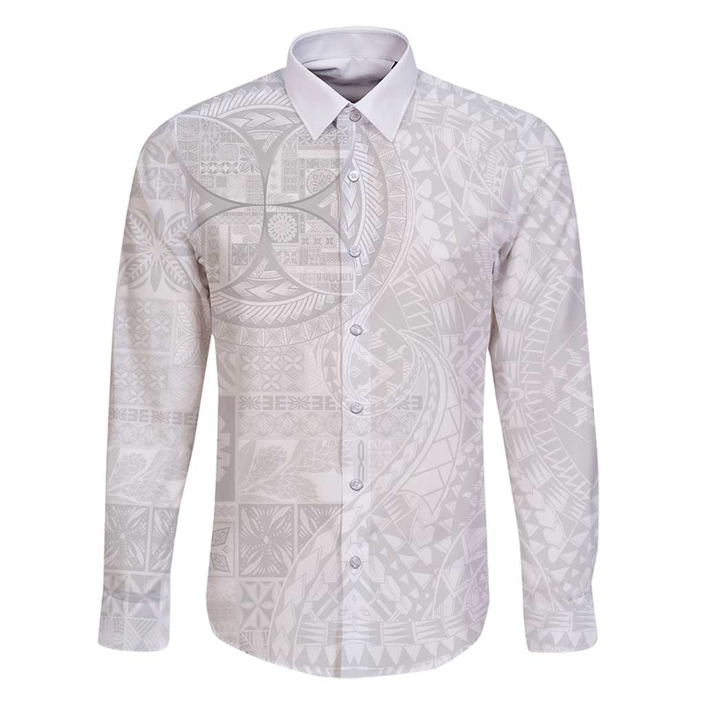 Samoan Culture-Lotu Tamaiti Family Matching Tank Maxi Dress and Hawaiian Shirt Siapo and Polynesian Art Tattoos - Polynesian Pride