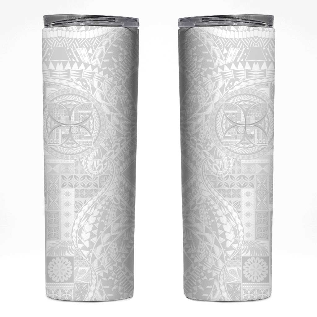 Samoan Culture-Lotu Tamaiti Skinny Tumbler Siapo and Polynesian Art Tattoos - Polynesian Pride