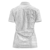 Samoan Culture-Lotu Tamaiti Women Polo Shirt Siapo and Polynesian Art Tattoos - Polynesian Pride
