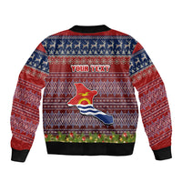 personalised-kiribati-christmas-bomber-jacket-coat-of-arms-and-map-beautiful-merry-xmas-snowflake