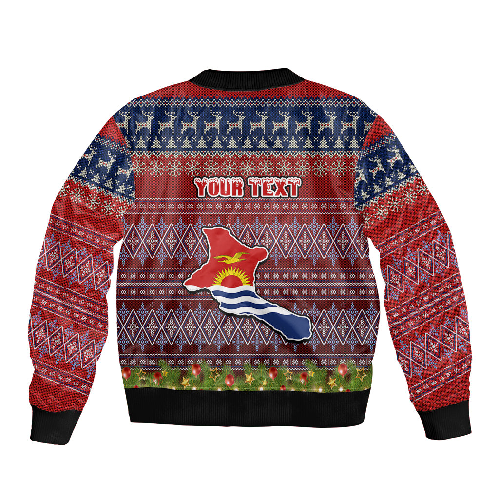 personalised-kiribati-christmas-sleeve-zip-bomber-jacket-coat-of-arms-and-map-beautiful-merry-xmas-snowflake