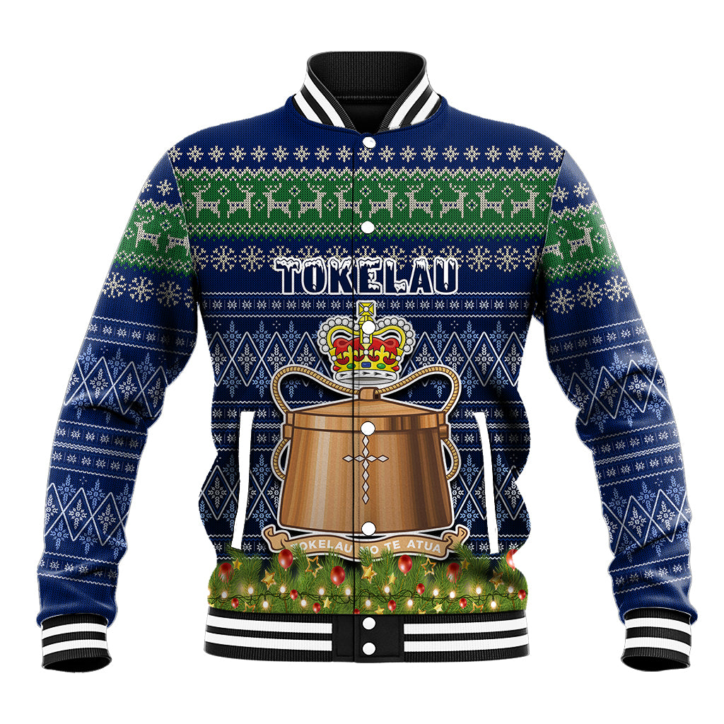 personalised-tokelau-christmas-baseball-jacket-coat-of-arms-and-map-beautiful-merry-xmas-snowflake