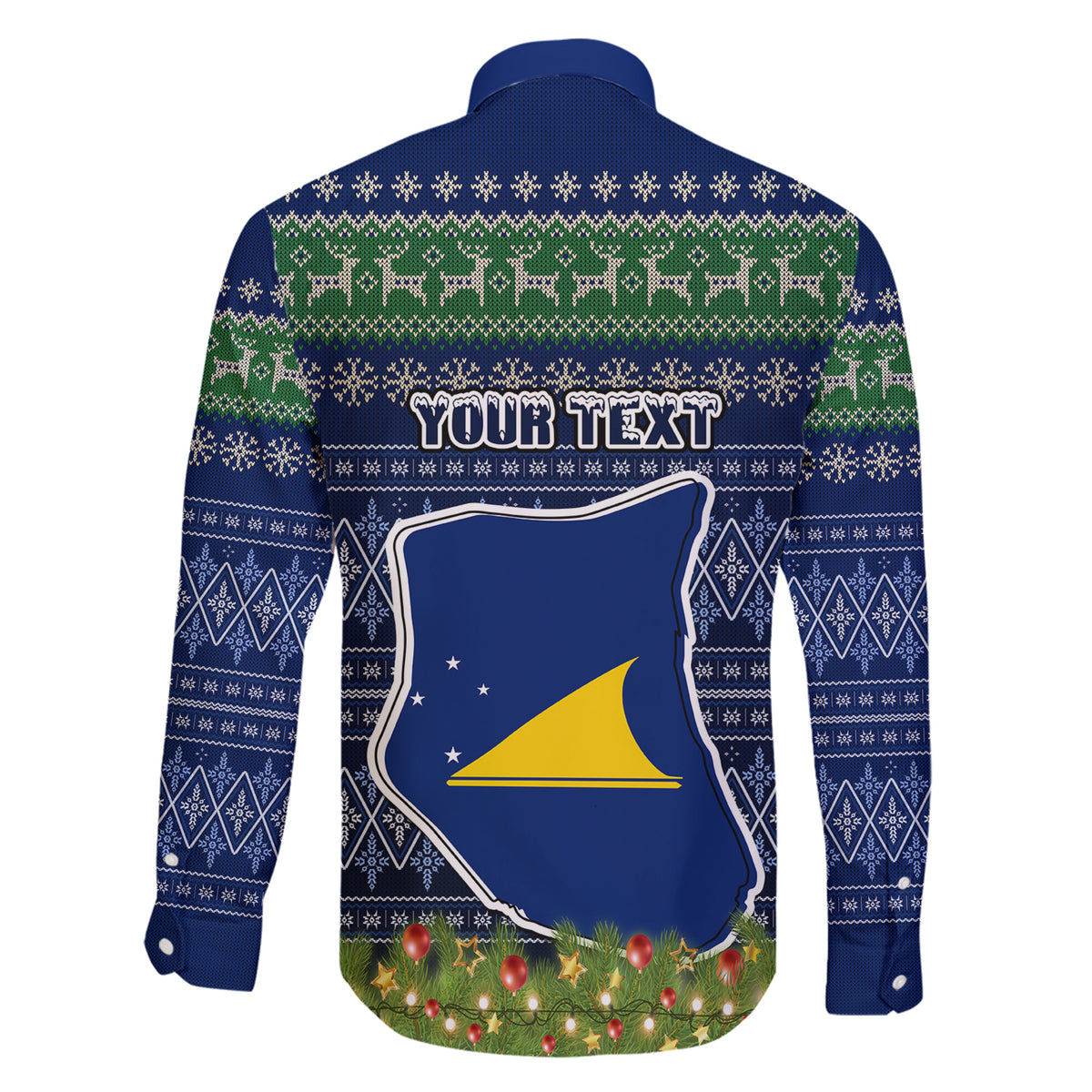 personalised-tokelau-christmas-family-matching-short-sleeve-bodycon-dress-and-hawaiian-shirt-coat-of-arms-and-map-beautiful-merry-xmas-snowflake