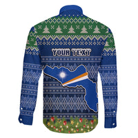 personalised-marshall-islands-christmas-family-matching-tank-maxi-dress-and-hawaiian-shirt-coat-of-arms-and-map-beautiful-merry-xmas-snowflake