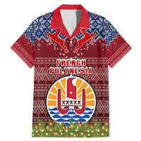 personalised-french-polynesia-christmas-family-matching-mermaid-dress-and-hawaiian-shirt-coat-of-arms-and-map-beautiful-merry-xmas-snowflake