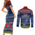 northern-mariana-islands-christmas-couples-matching-short-sleeve-bodycon-dress-and-long-sleeve-button-shirts-coat-of-arms-and-map-beautiful-merry-xmas-snowflake