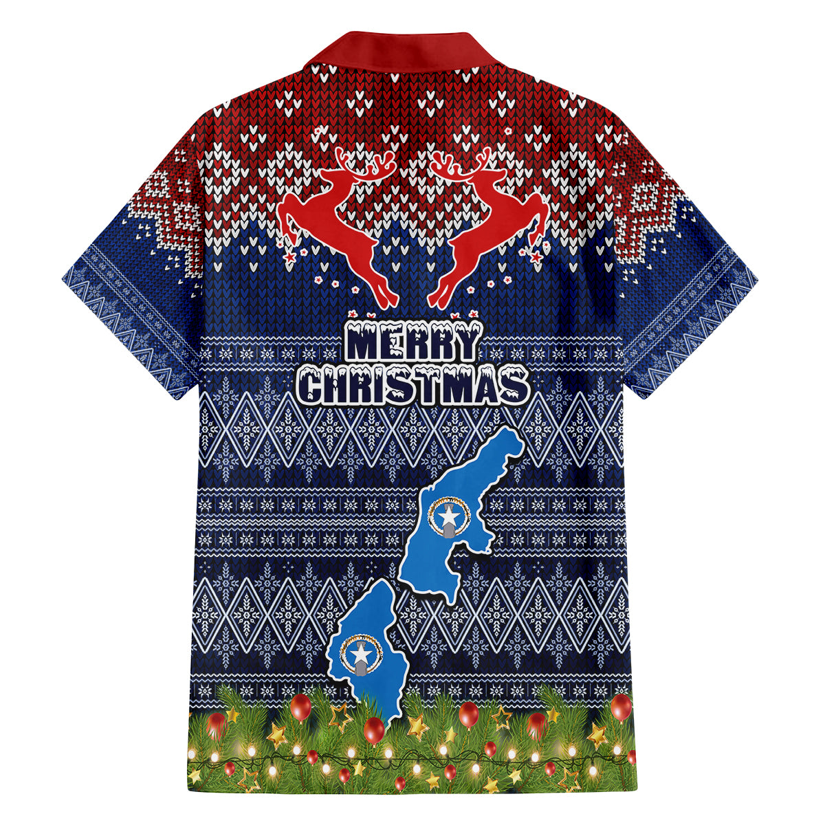 northern-mariana-islands-christmas-kid-hawaiian-shirt-coat-of-arms-and-map-beautiful-merry-xmas-snowflake