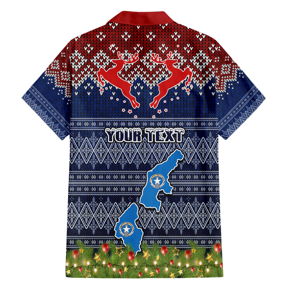Personalised Northern Mariana Islands Christmas Family Matching Puletasi Dress and Hawaiian Shirt Coat of Arms and Map Beautiful Merry Xmas Snowflake LT03 - Polynesian Pride