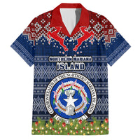 personalised-northern-mariana-islands-christmas-family-matching-tank-maxi-dress-and-hawaiian-shirt-coat-of-arms-and-map-beautiful-merry-xmas-snowflake