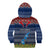 Personalised Northern Mariana Islands Christmas Kid Hoodie Coat of Arms and Map Beautiful Merry Xmas Snowflake LT03 - Polynesian Pride