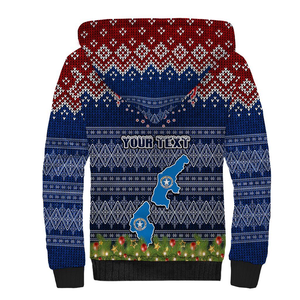 personalised-northern-mariana-islands-christmas-sherpa-hoodie-coat-of-arms-and-map-beautiful-merry-xmas-snowflake
