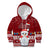 Palau Christmas Kid Hoodie Snowman and Palau Coat of Arms Maori Tribal Xmas Style LT03 Hoodie Red - Polynesian Pride