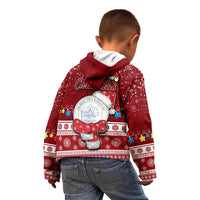 Palau Christmas Kid Hoodie Snowman and Palau Coat of Arms Maori Tribal Xmas Style LT03 - Polynesian Pride