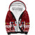 Palau Christmas Sherpa Hoodie Snowman and Palau Coat of Arms Maori Tribal Xmas Style LT03 Unisex Red - Polynesian Pride