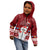 Personalised Palau Christmas Kid Hoodie Snowman and Palau Coat of Arms Maori Tribal Xmas Style LT03 - Polynesian Pride