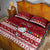 Personalised Palau Christmas Quilt Bed Set Snowman and Palau Coat of Arms Maori Tribal Xmas Style LT03 - Polynesian Pride