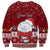 Personalised Palau Christmas Sweatshirt Snowman and Palau Coat of Arms Maori Tribal Xmas Style LT03 - Polynesian Pride
