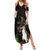 New Zealand Hoiho Family Matching Summer Maxi Dress and Hawaiian Shirt Maori Art Tattoo and Silver Fern