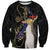 New Zealand Hoiho Sweatshirt Maori Art Tattoo and Silver Fern