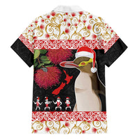 New Zealand Merry Christmas Family Matching Tank Maxi Dress and Hawaiian Shirt Hoiho Xmas - Haka Dance and Pohutukawa LT03 - Polynesian Pride