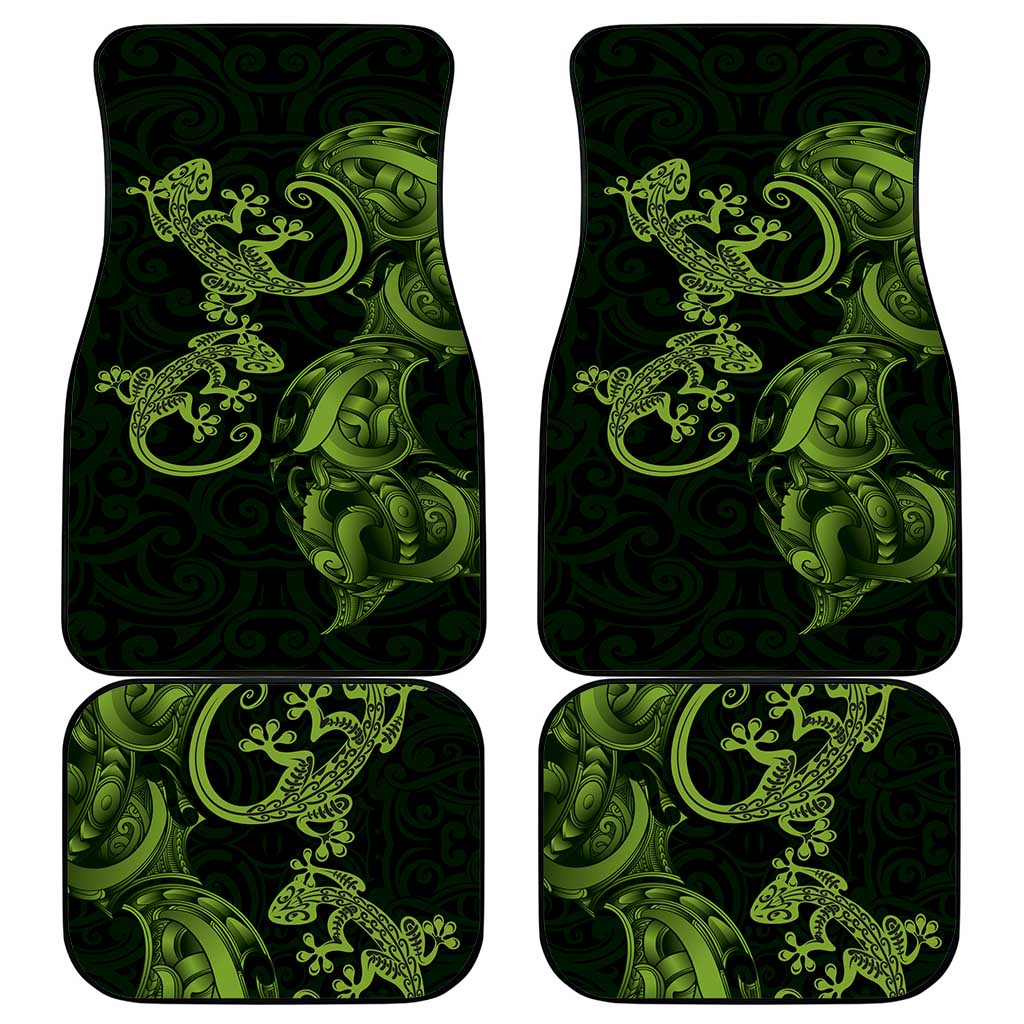 New Zealand Gecko Maori Art Tattoo Car Mats