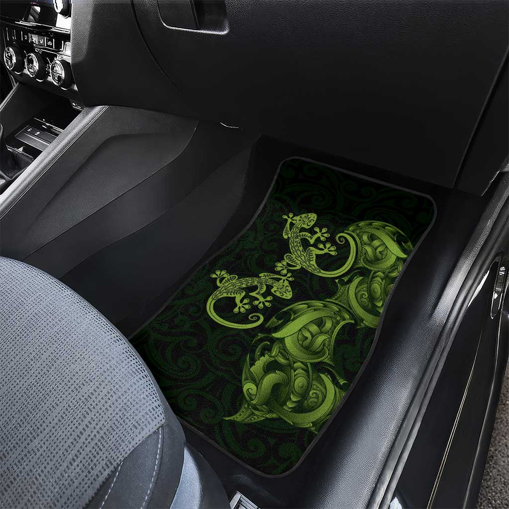 New Zealand Gecko Maori Art Tattoo Car Mats