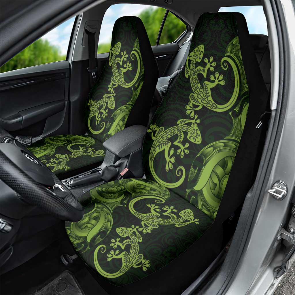 New Zealand Gecko Maori Art Tattoo Car Seat Cover