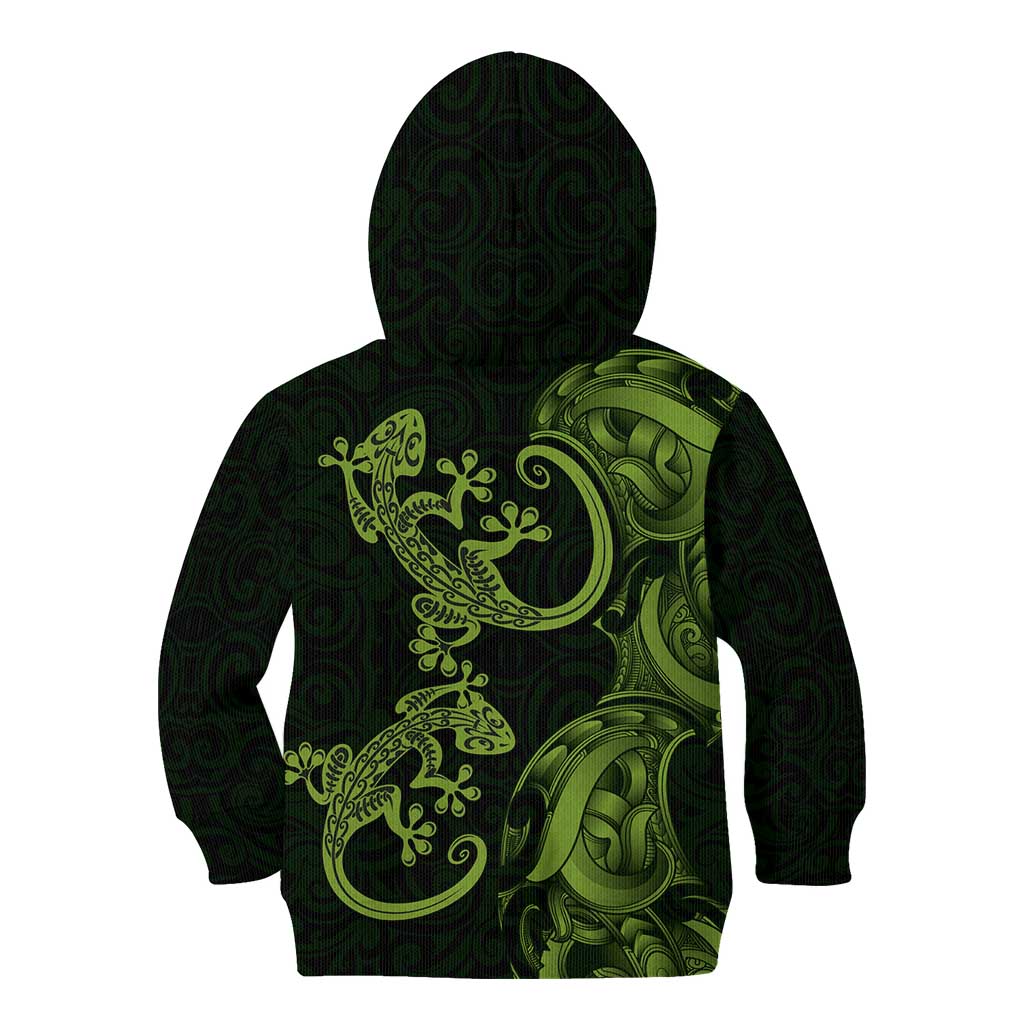 New Zealand Gecko Maori Art Tattoo Kid Hoodie