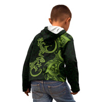 New Zealand Gecko Maori Art Tattoo Kid Hoodie