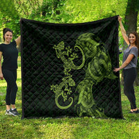 New Zealand Gecko Maori Art Tattoo Quilt