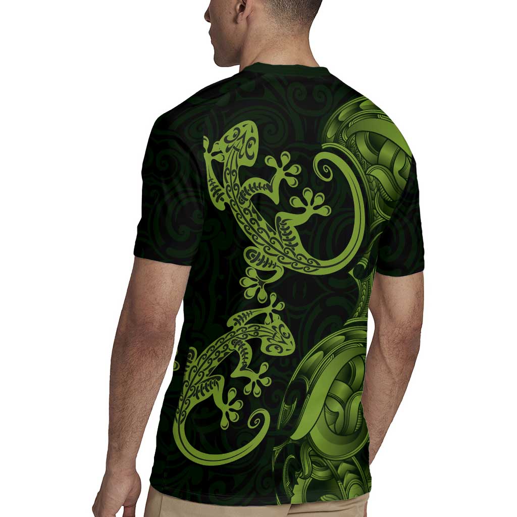 New Zealand Gecko Maori Art Tattoo Rugby Jersey
