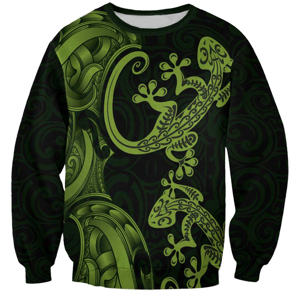 New Zealand Gecko Maori Art Tattoo Sweatshirt