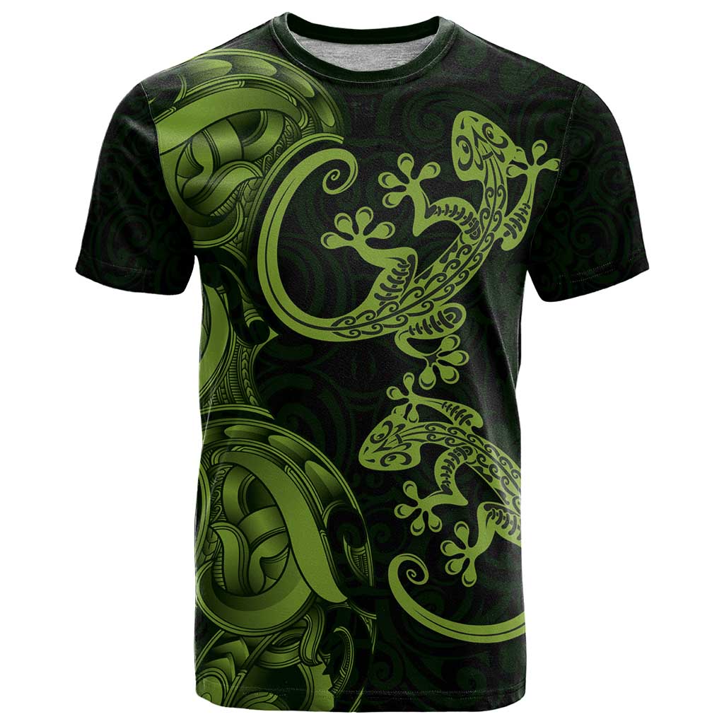 New Zealand Gecko Maori Art Tattoo T Shirt