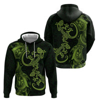 New Zealand Gecko Maori Art Tattoo Zip Hoodie LT03 - Polynesian Pride
