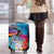 Honolulu Anniversary 52nd Running Luggage Cover Marathon Competition Kakau Pattern Blue Color