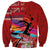 Honolulu Anniversary 52nd Running Sweatshirt Marathon Competition Kakau Pattern Red Color
