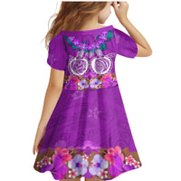 Polynesian Valentine Day Family Matching Mermaid Dress and Hawaiian Shirt Love Couple Turtle Maori Hibiscus Purple LT03 - Polynesian Pride