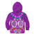Polynesian Valentine Day Kid Hoodie Love Couple Turtle Maori Hibiscus Purple LT03 - Polynesian Pride