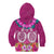 Polynesian Valentine Day Kid Hoodie Love Couple Turtle Maori Hibiscus Pink LT03 - Polynesian Pride