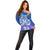 Polynesian Valentine Day Off Shoulder Sweater Love Couple Turtle Maori Hibiscus Blue LT03 - Polynesian Pride