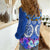 Polynesian Valentine Day Women Casual Shirt Love Couple Turtle Maori Hibiscus Blue LT03 - Polynesian Pride